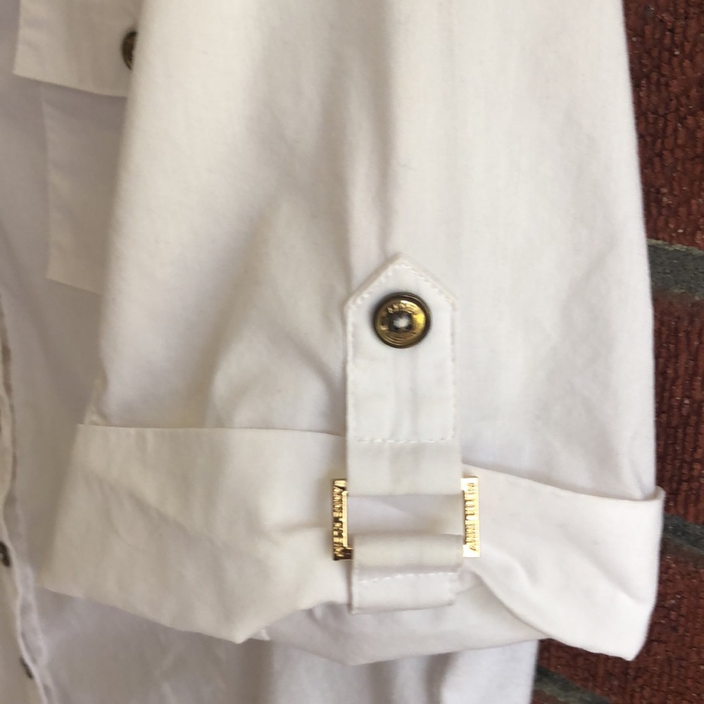 Anne Klein button down blouse-Large size - Picture 3 of 16
